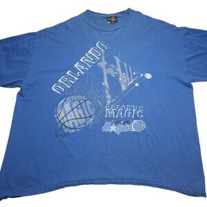 Vintage Orlando Magic NBA Men's T-Shirt Size 4XL Distressed 90's Pure Magic USA